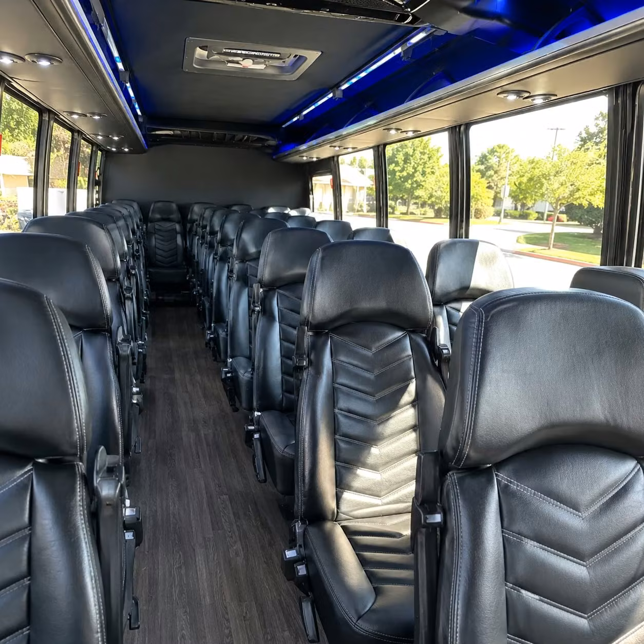 25 passenger minibus interior