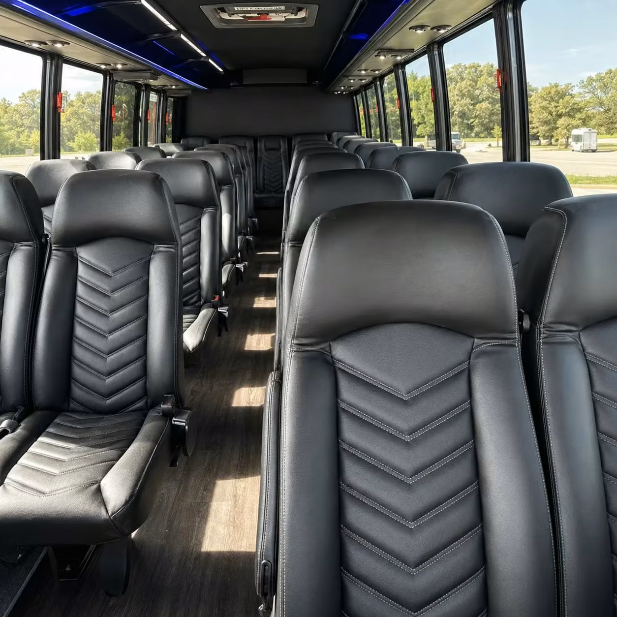 35 passenger minibus inside