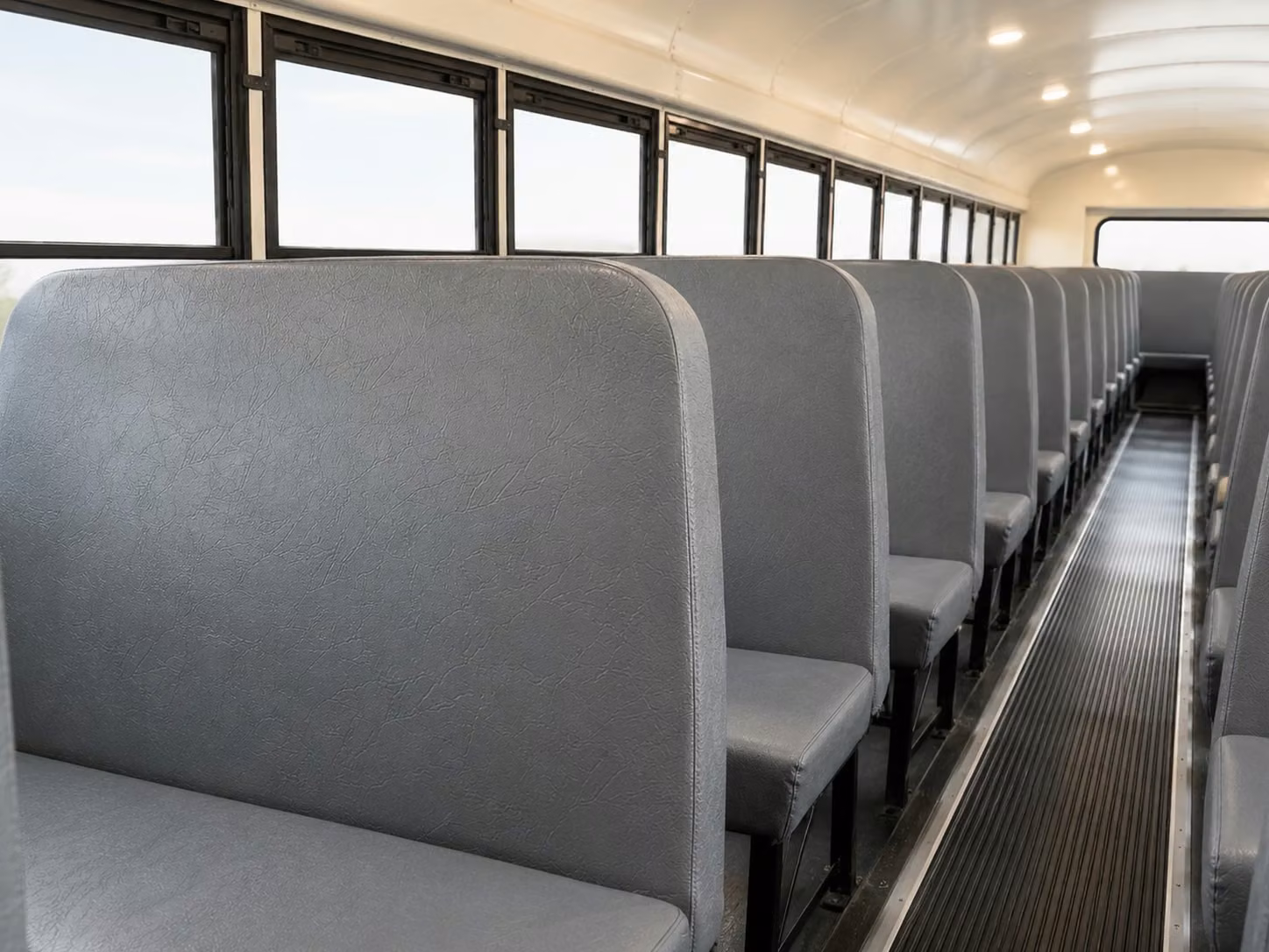 school bus inside