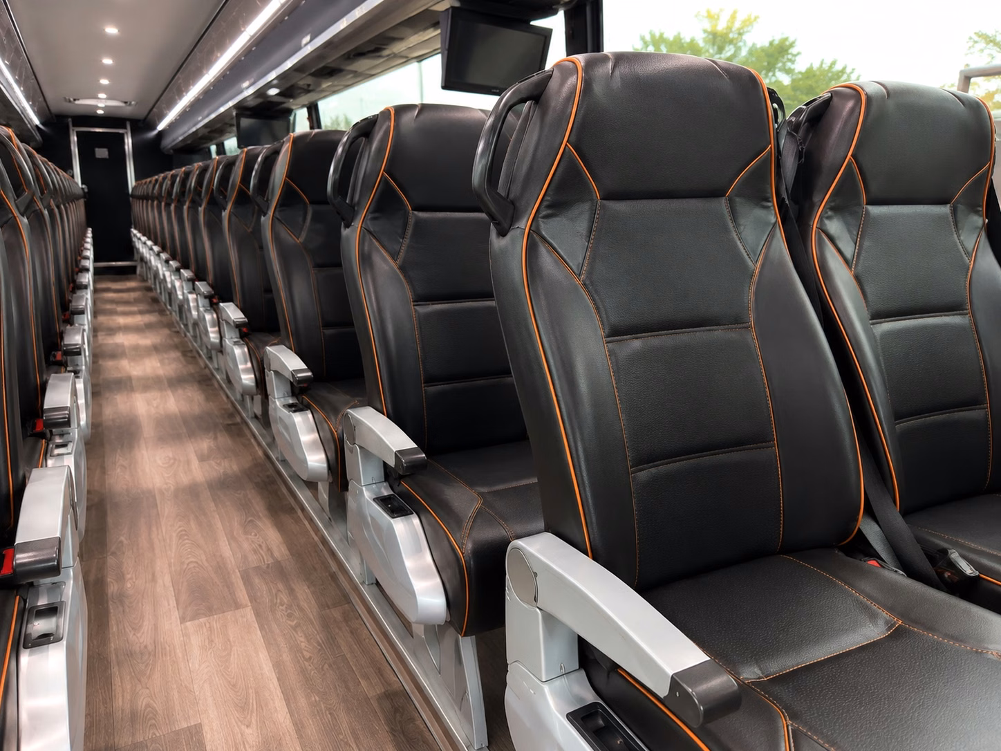 wellington charter bus interior